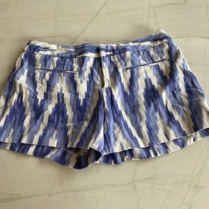 Blue and white shorts